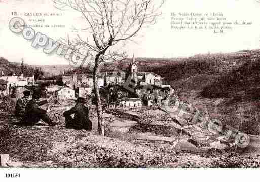 Ville de CAYLUS, carte postale ancienne