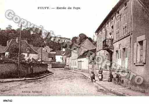 Ville de FULVY, carte postale ancienne