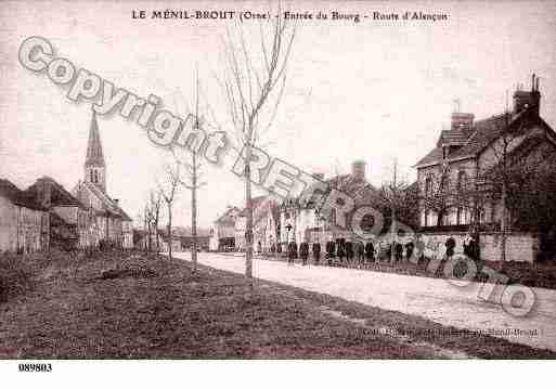 Ville de MENILBROUT(LE), carte postale ancienne