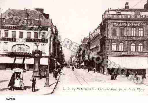 Ville de ROUBAIX, carte postale ancienne