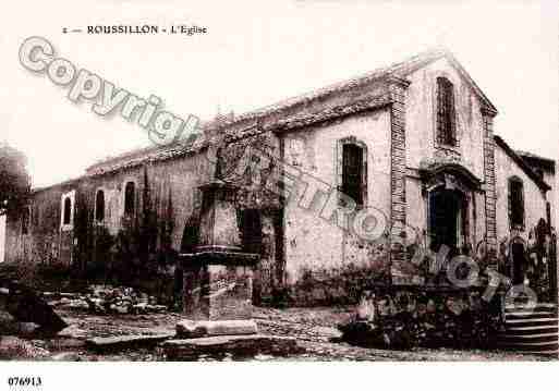 Ville de ROUSSILLON, carte postale ancienne