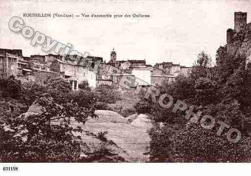 Ville de ROUSSILLON, carte postale ancienne