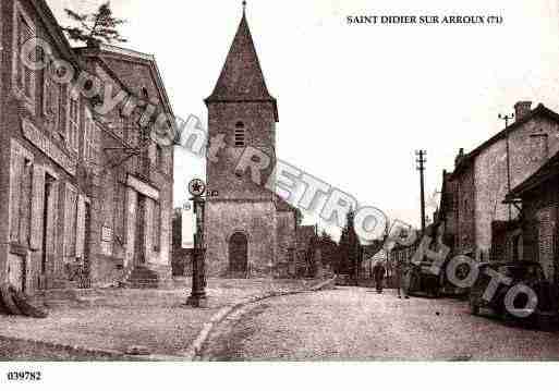 Ville de SAINTDIDIERSURARROUX, carte postale ancienne