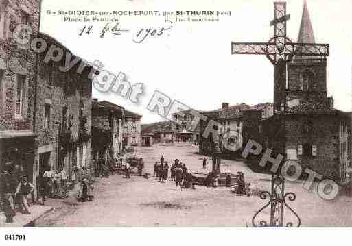 Ville de SAINTDIDIERSURROCHEFORT, carte postale ancienne