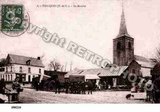 Ville de TINCQUES, carte postale ancienne