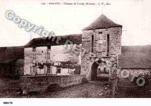 Ville de TURCEY, carte postale ancienne