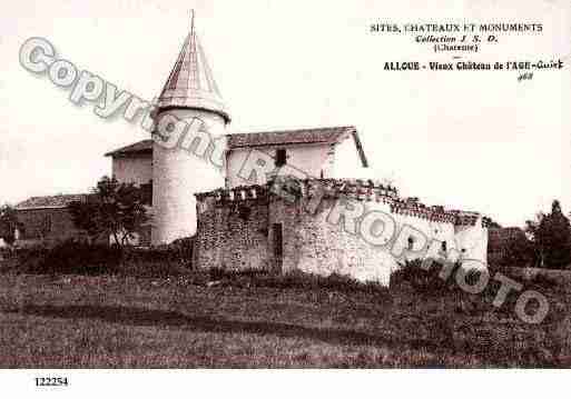 Ville de ALLOUE, carte postale ancienne