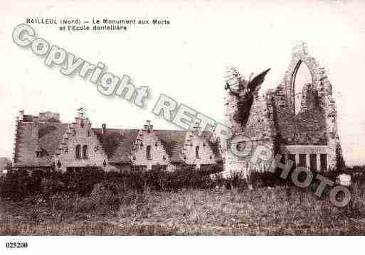 Ville de BAILLEUL, carte postale ancienne