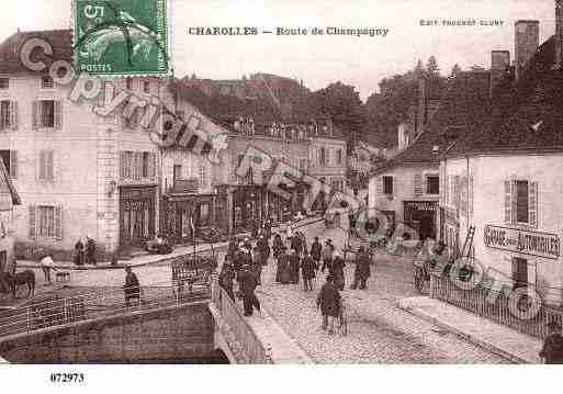 Ville de CHAROLLES, carte postale ancienne