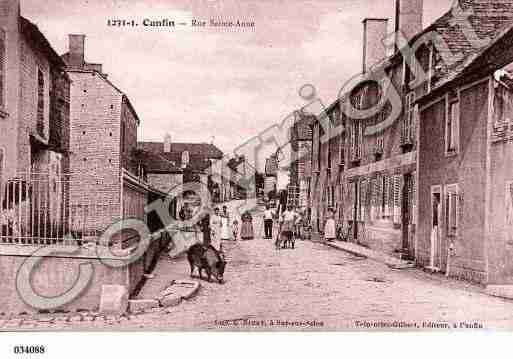 Ville de CUNFIN, carte postale ancienne