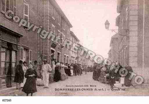 Ville de DOMPIERRELESORMES, carte postale ancienne