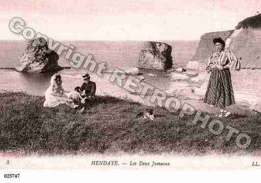 Ville de HENDAYE, carte postale ancienne