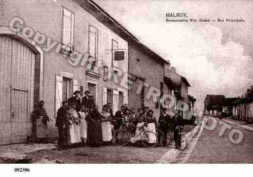 Ville de MALROY, carte postale ancienne