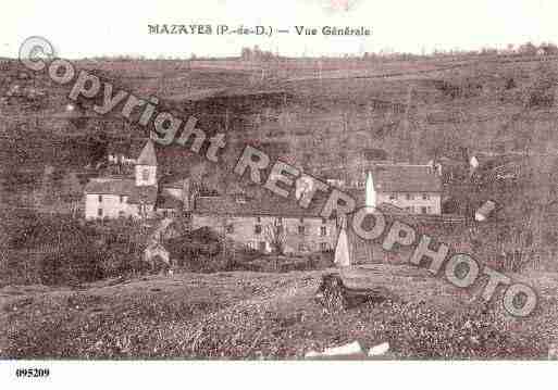 Ville de MAZAYES, carte postale ancienne