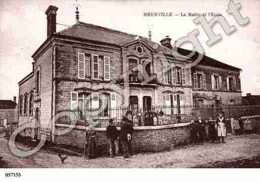 Ville de MEURVILLE, carte postale ancienne