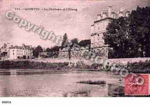Ville de QUINTIN, carte postale ancienne