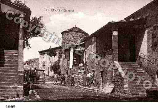 Ville de RIVES(LES), carte postale ancienne