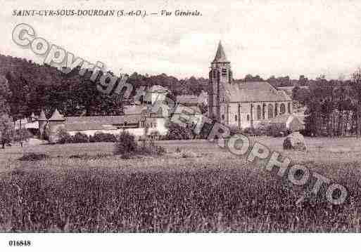 Ville de SAINTCYRSOUSDOURDAN, carte postale ancienne