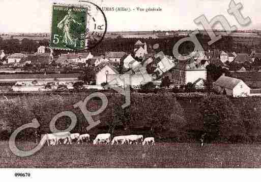Ville de VAUMAS, carte postale ancienne