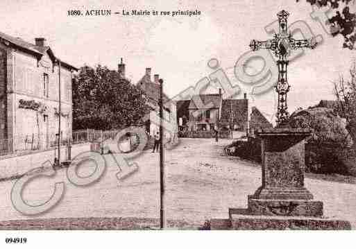 Ville de ACHUN, carte postale ancienne