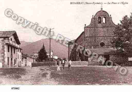 Ville de BIDARRAY, carte postale ancienne