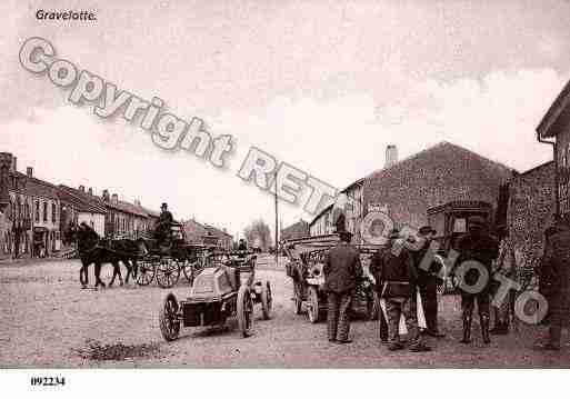 Ville de GRAVELOTTE, carte postale ancienne