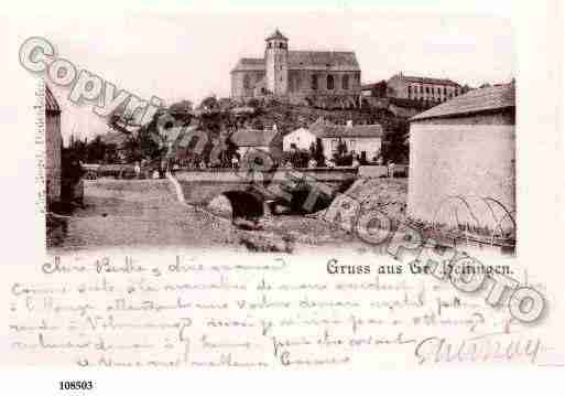 Ville de HETTANGEGRANDE, carte postale ancienne