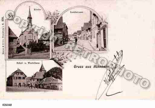 Ville de HOENHEIM, carte postale ancienne