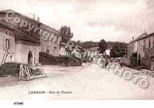 Ville de LERRAIN, carte postale ancienne