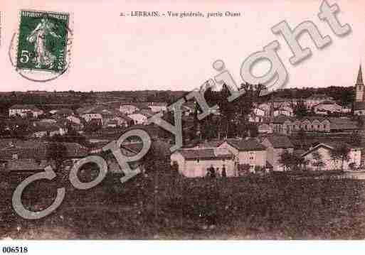 Ville de LERRAIN, carte postale ancienne