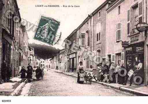 Ville de LIGNYENBARROIS, carte postale ancienne