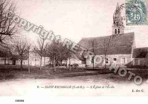 Ville de SAINTESCOBILLE, carte postale ancienne