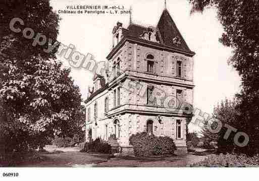 Ville de VILLEBERNIER, carte postale ancienne