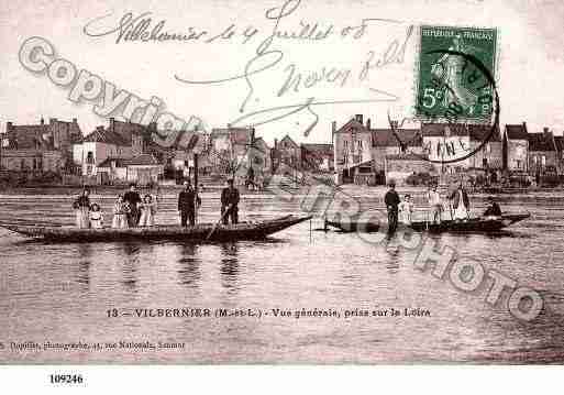 Ville de VILLEBERNIER, carte postale ancienne