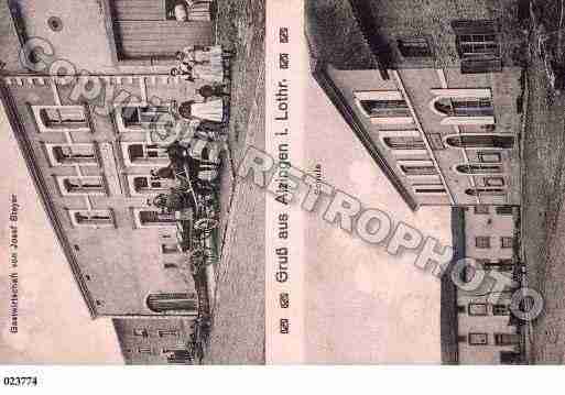 Ville de ALZING, carte postale ancienne