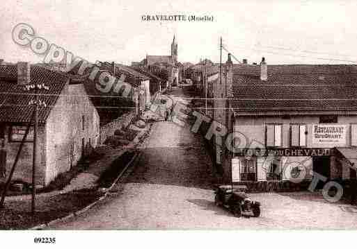 Ville de GRAVELOTTE, carte postale ancienne