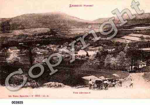 Ville de LESSEUX, carte postale ancienne