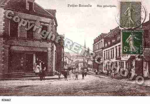 Ville de PETITEROSSELLE, carte postale ancienne