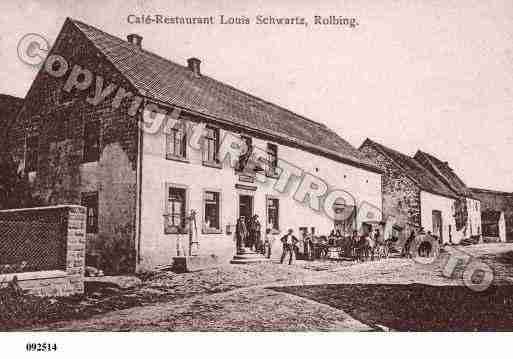 Ville de ROLBING, carte postale ancienne