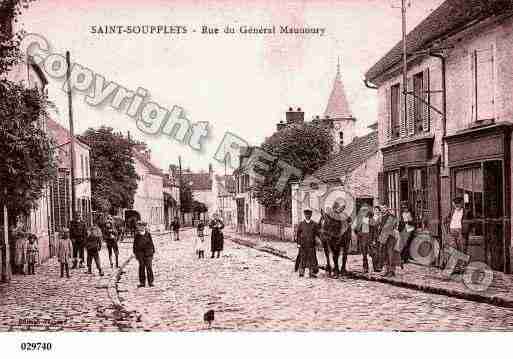 Ville de SAINTSOUPPLETS, carte postale ancienne