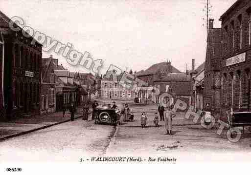 Ville de WALINCOURT, carte postale ancienne
