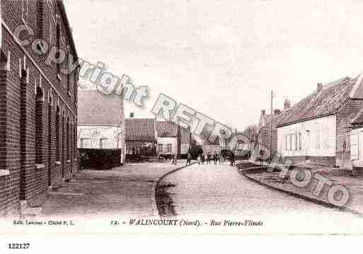 Ville de WALINCOURT, carte postale ancienne