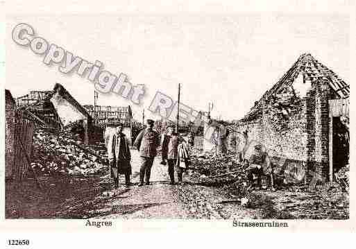 Ville de ANGRES, carte postale ancienne