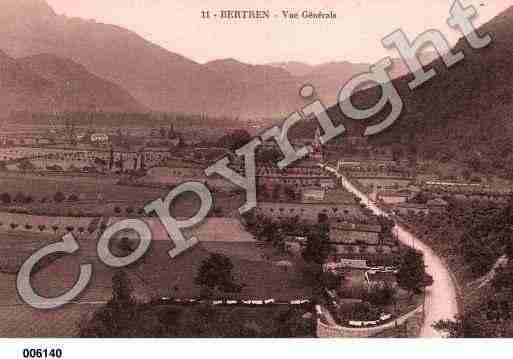 Ville de BERTREN, carte postale ancienne