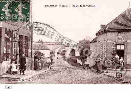 Ville de BRANNAY, carte postale ancienne