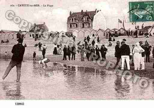 Ville de CAYEUXSURMER, carte postale ancienne