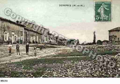 Ville de DOMPRIX, carte postale ancienne