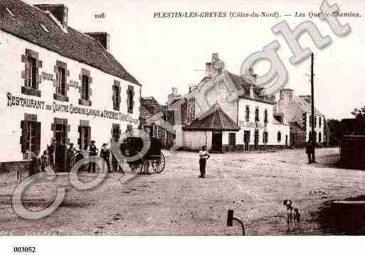 Ville de PLESTINLESGREVES, carte postale ancienne