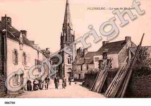 Ville de PLUMELEC, carte postale ancienne