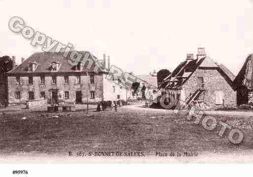 Ville de SAINTBONNETDESALERS, carte postale ancienne